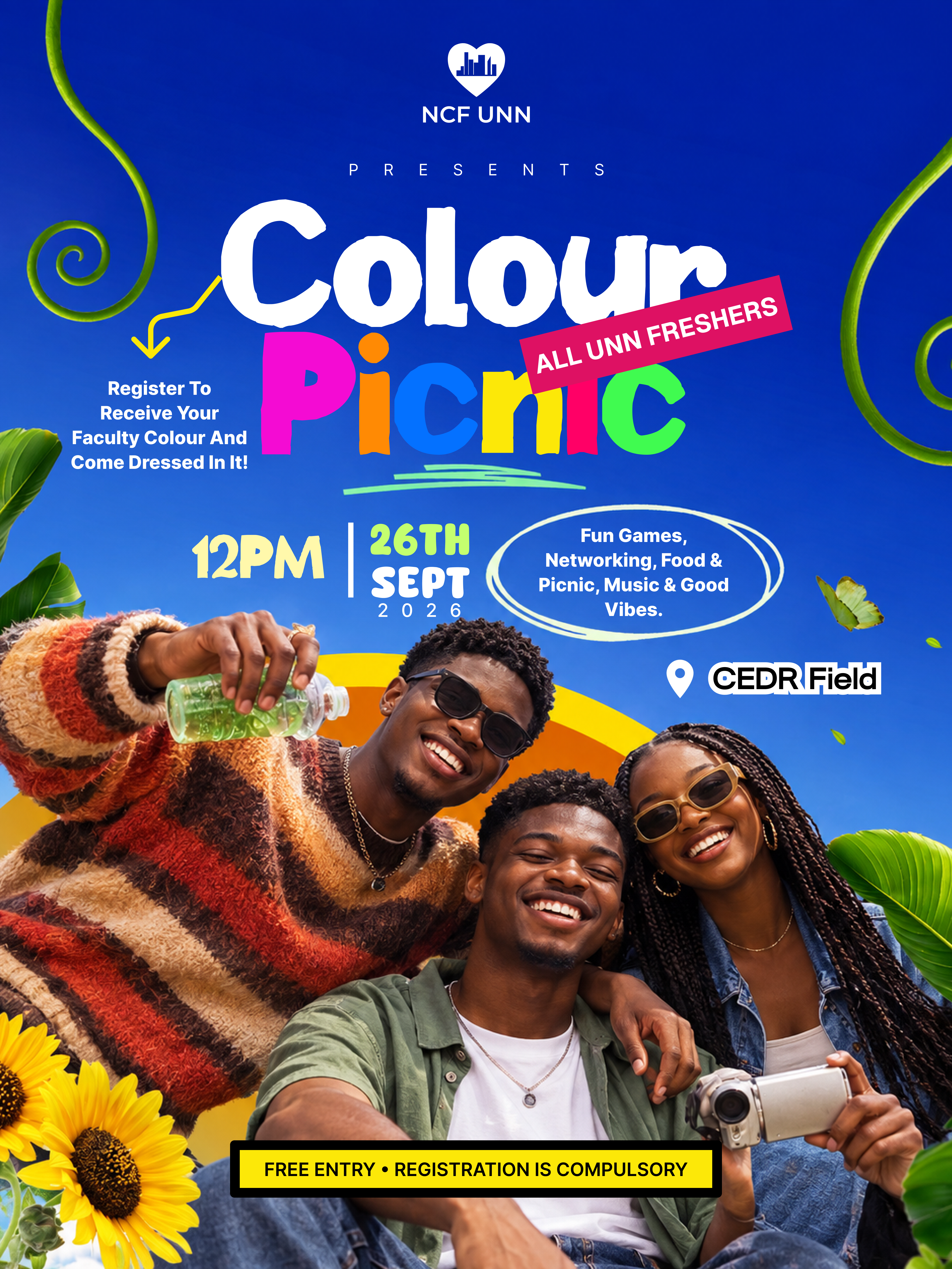 UNN Freshers Colour Picnic 2026 Flyer